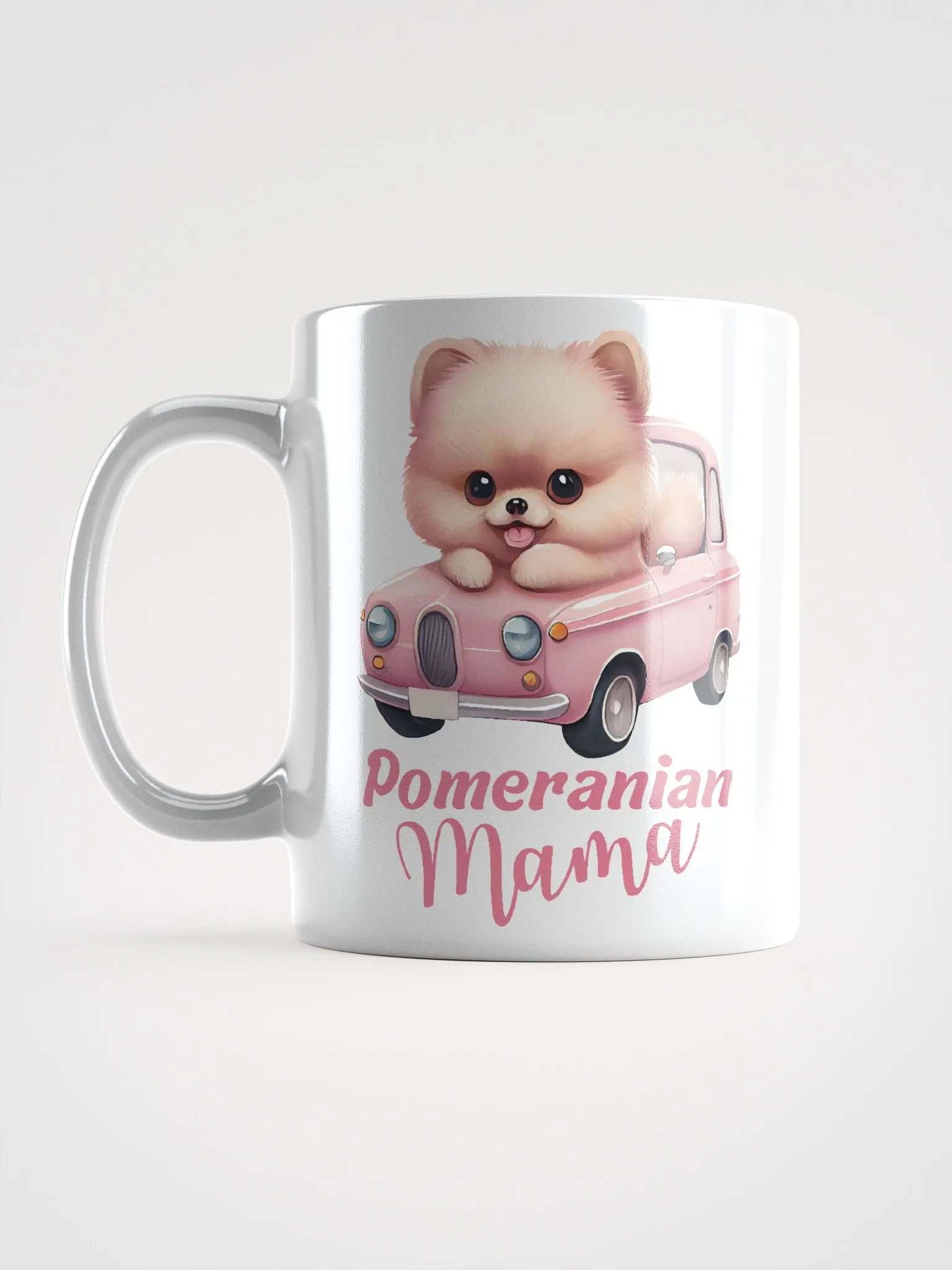 Pomeranian Mama White Glossy Mug product image (6)