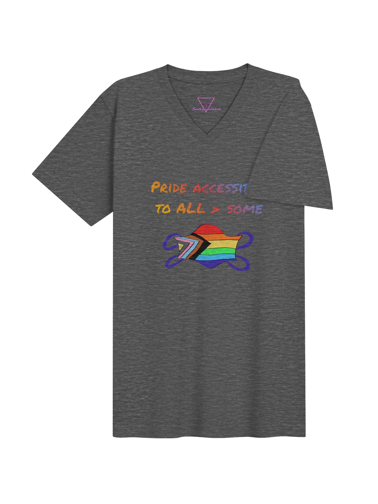 Pride Accessibile To All > Some V-neck tee product image (19)