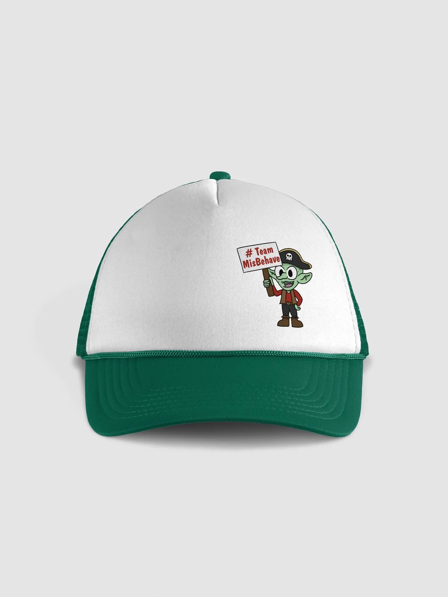 MisBehave Trucker Hat grn product image (1)