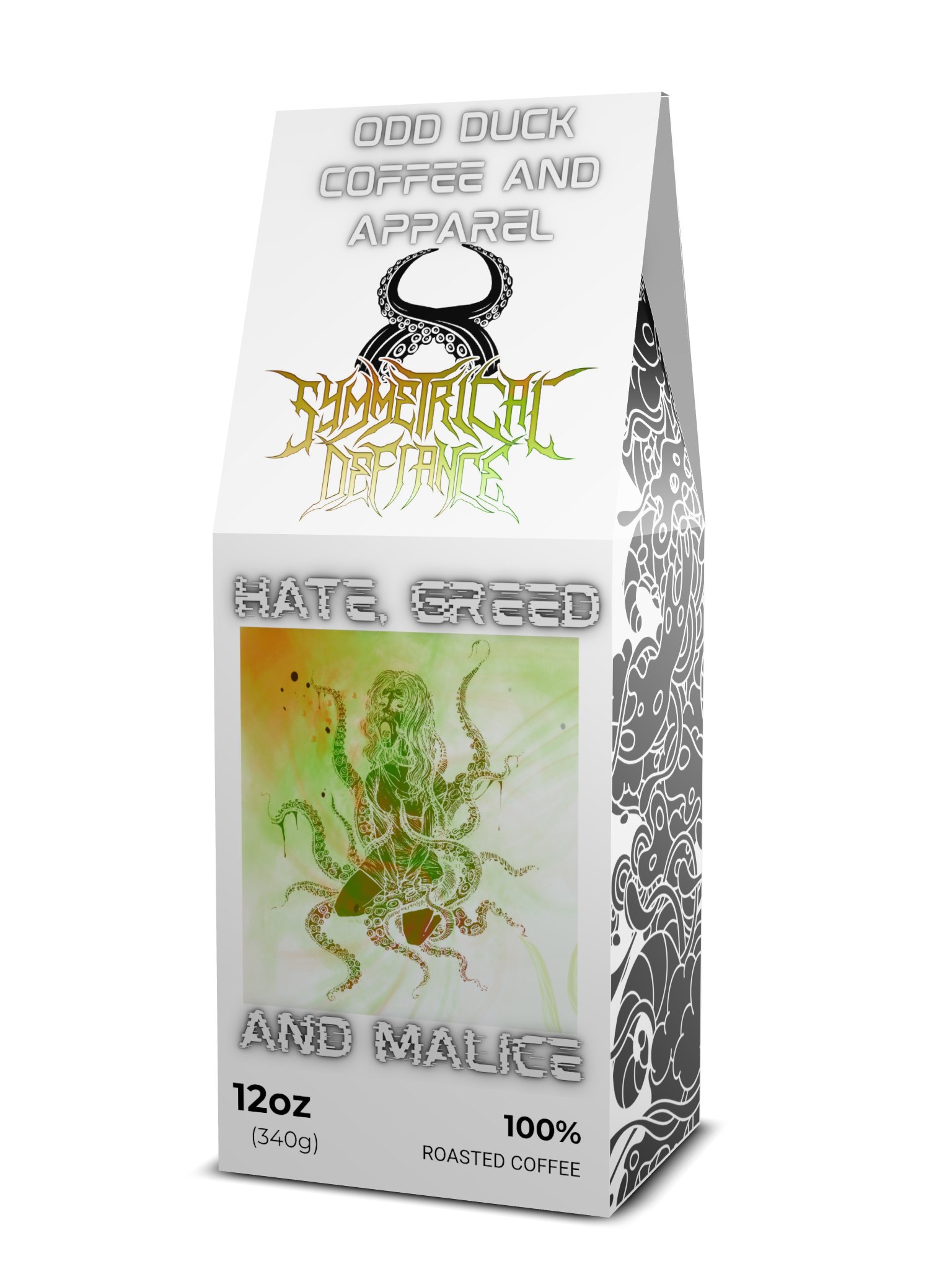 Symmetrical Defiance Hate, Greed and Malice Coffee and Tumblers product image (1)