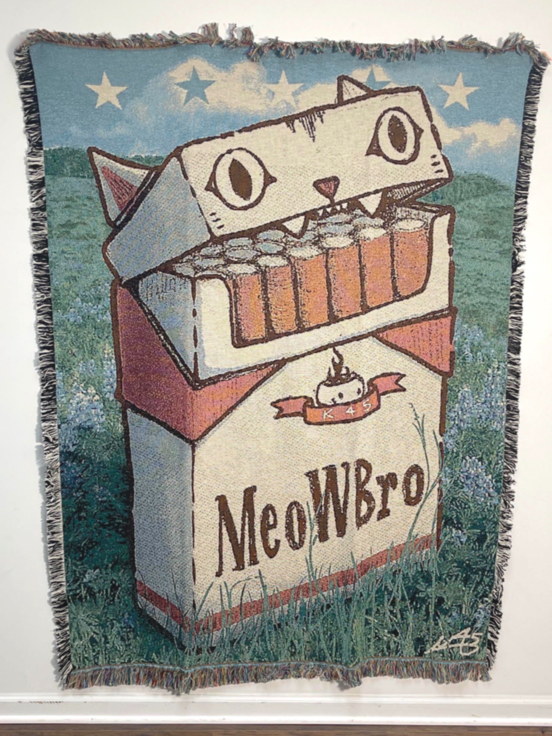 CAT CIGS WOVEN BLANKET product image (1)