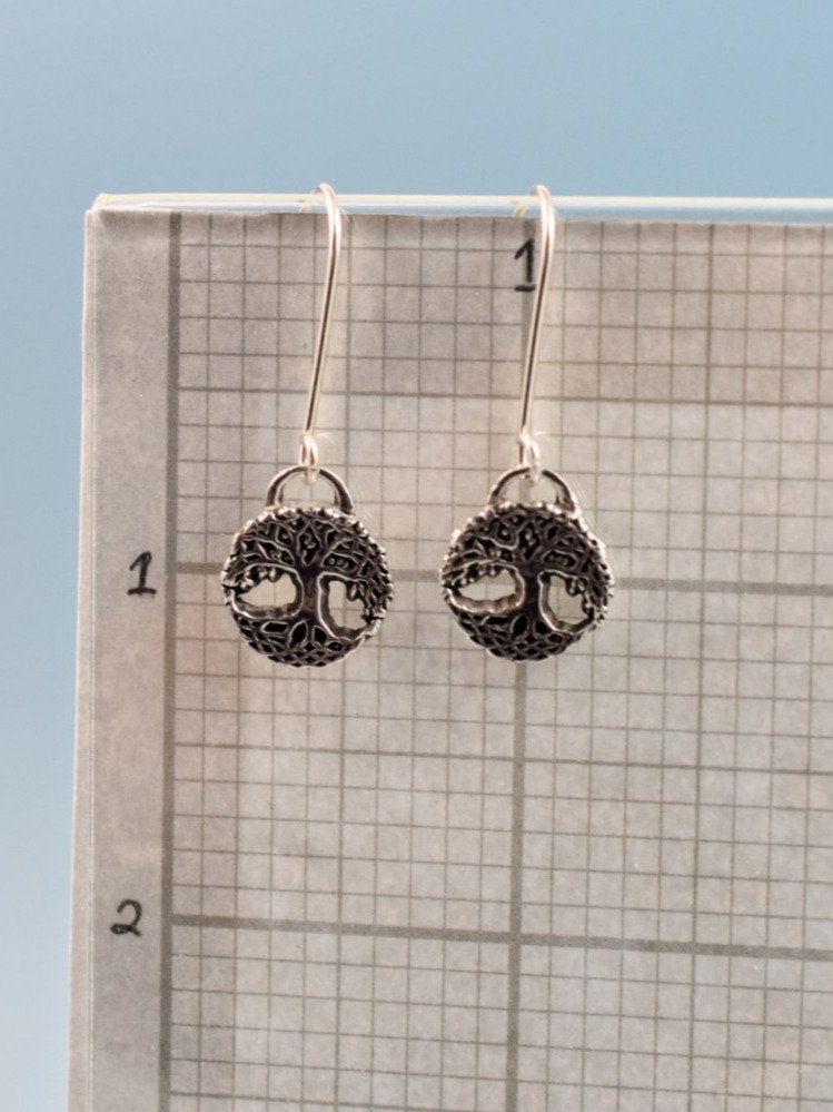 Tree of Life Sterling Silver Earrings – Rooted in Strength product image (2)