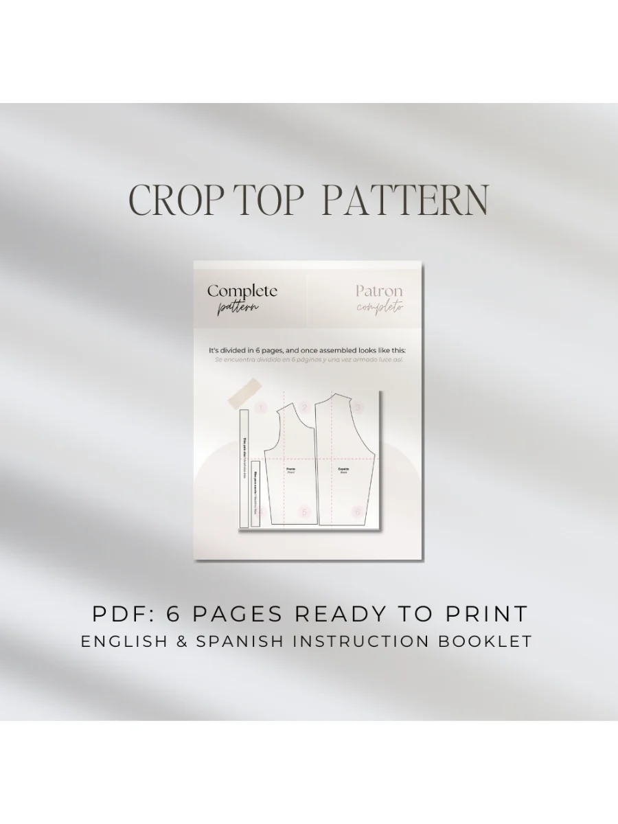 Becka Crop Top Pattern product image (2)