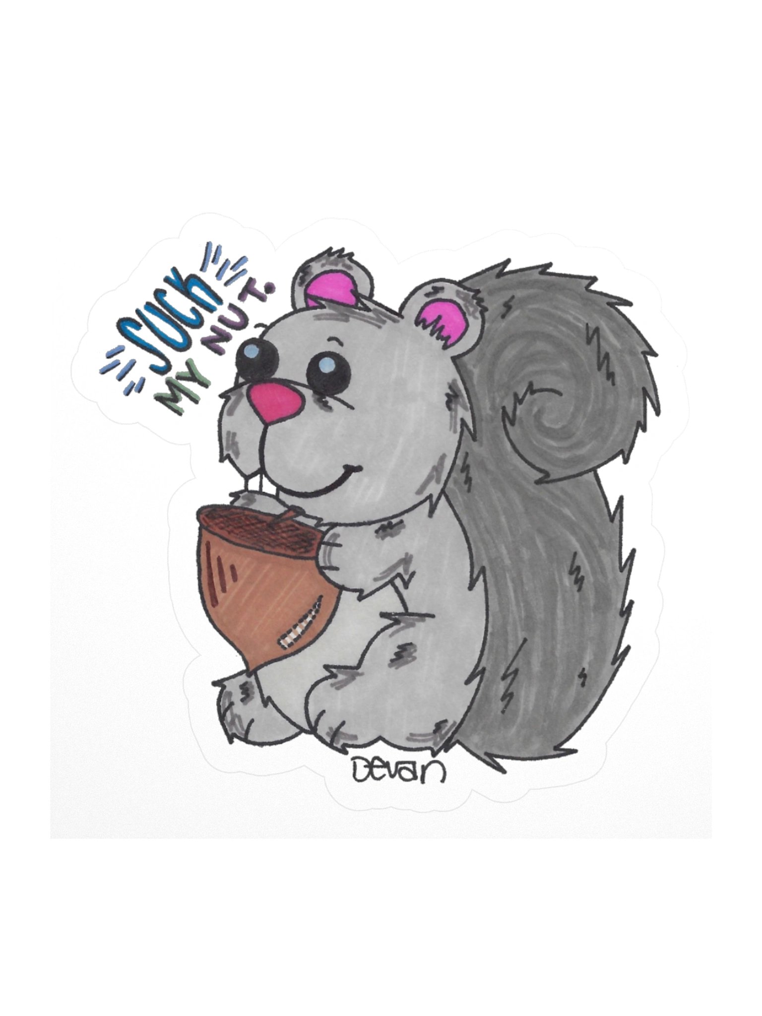 Suck My Nut Sticker product image (1)