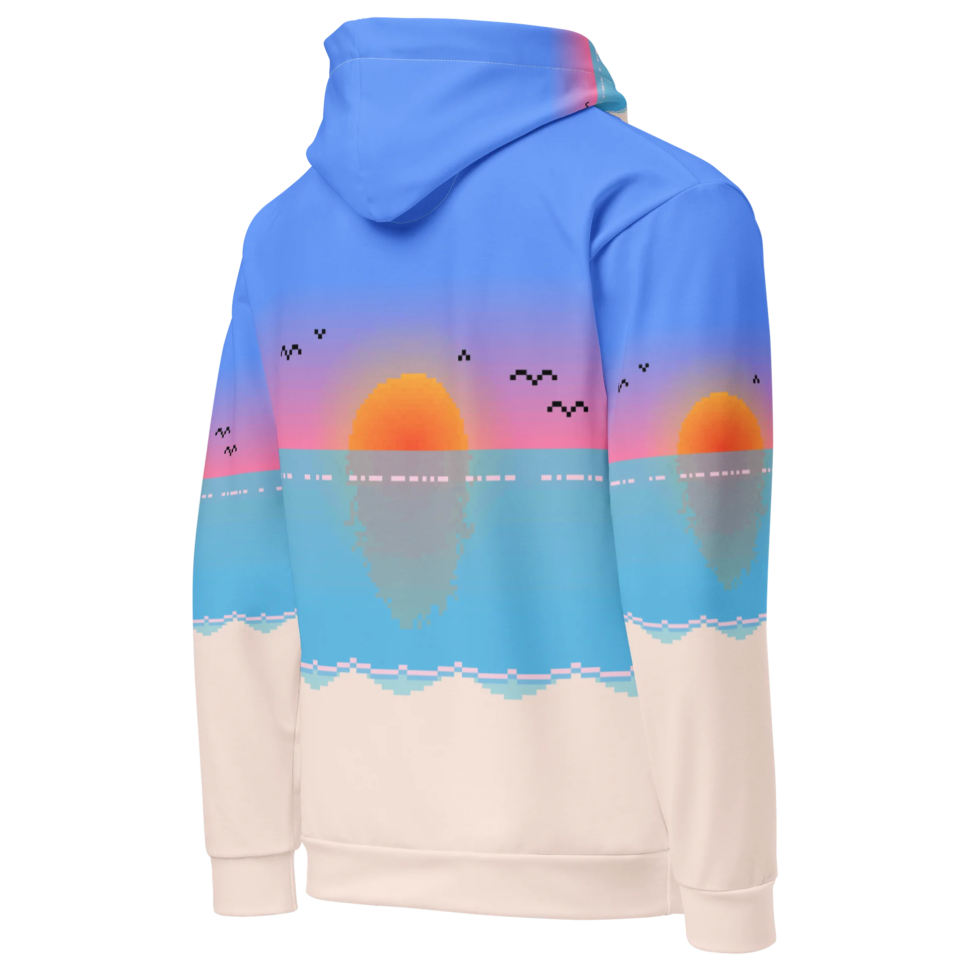 Sunset on the Beach with Gulls Hoodie product image (5)