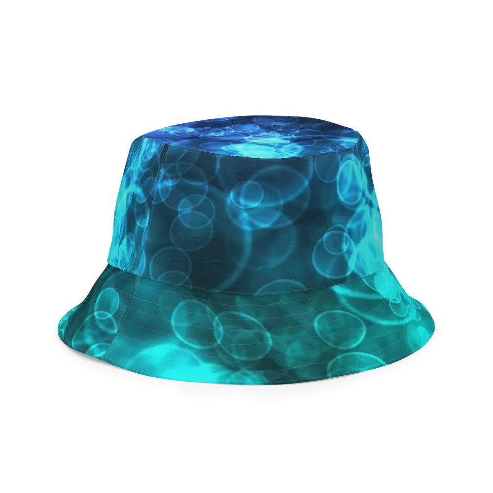 Blue Ocean Bokeh and Mermaid Stripe Bucket hat product image (5)