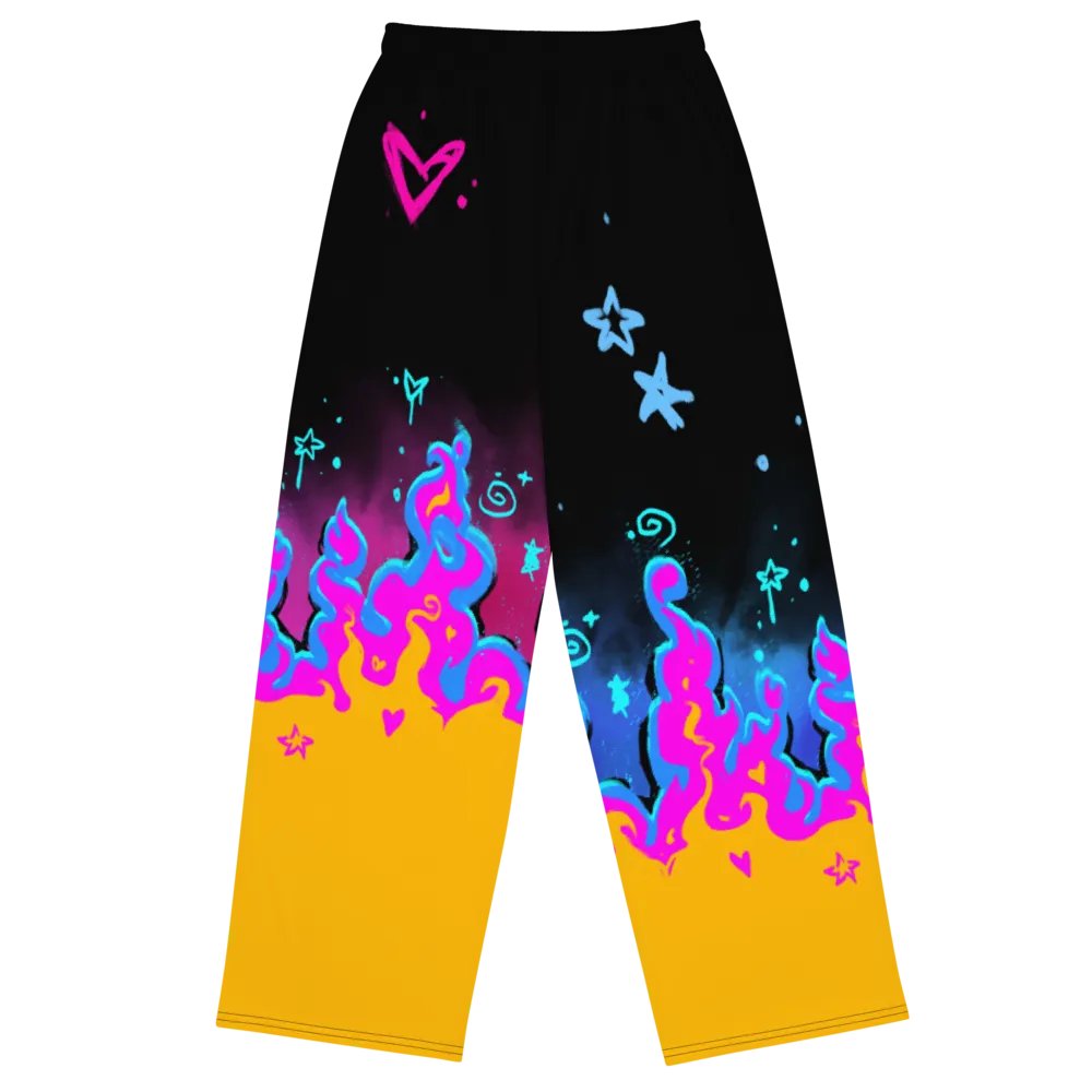 RISE Collection: Subtle Pansexual Pride Phoenix Wide Leg Pants product image (4)