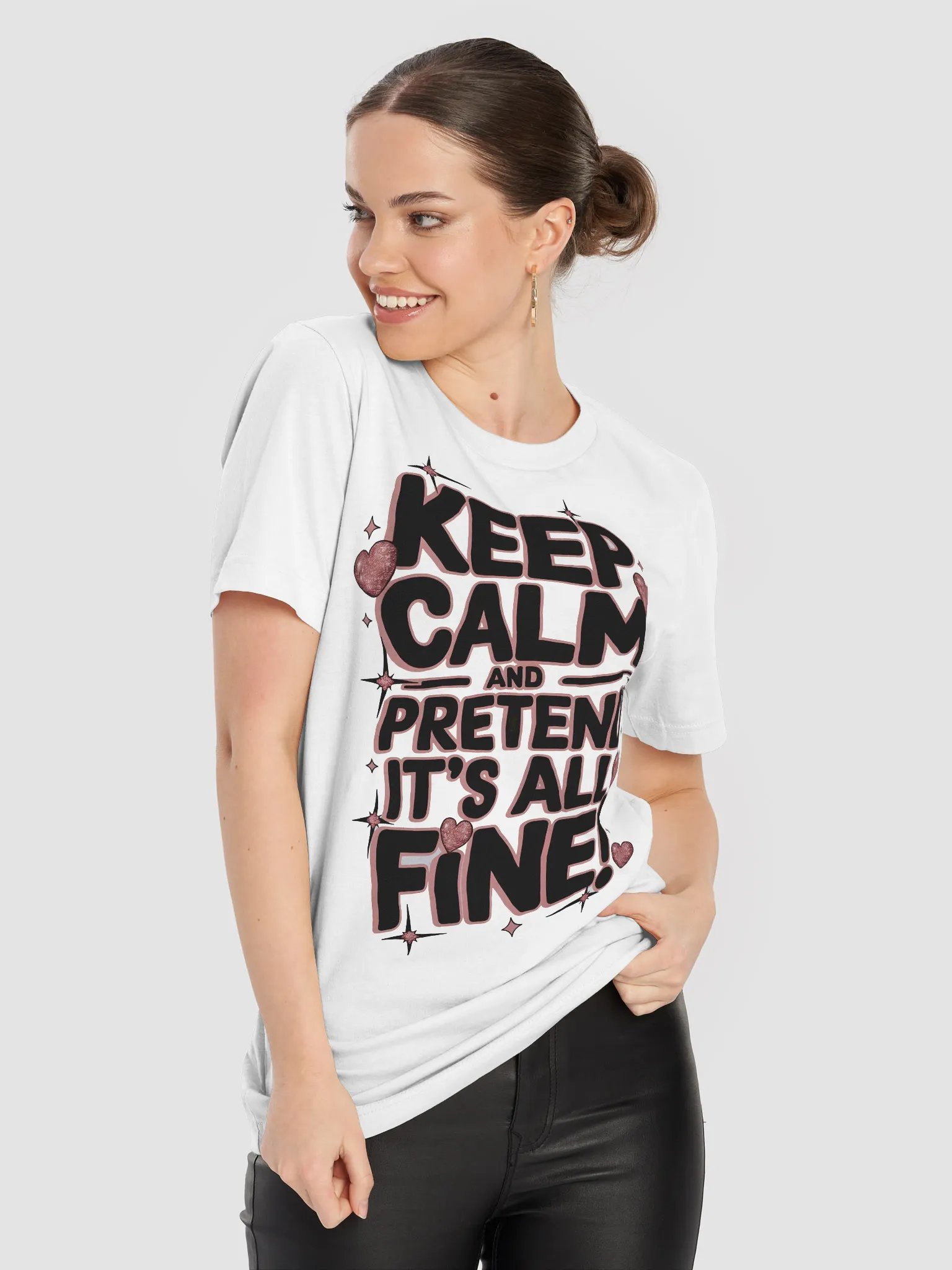 Keep Calm and pretend it's all fine! T-Shirt product image (2)