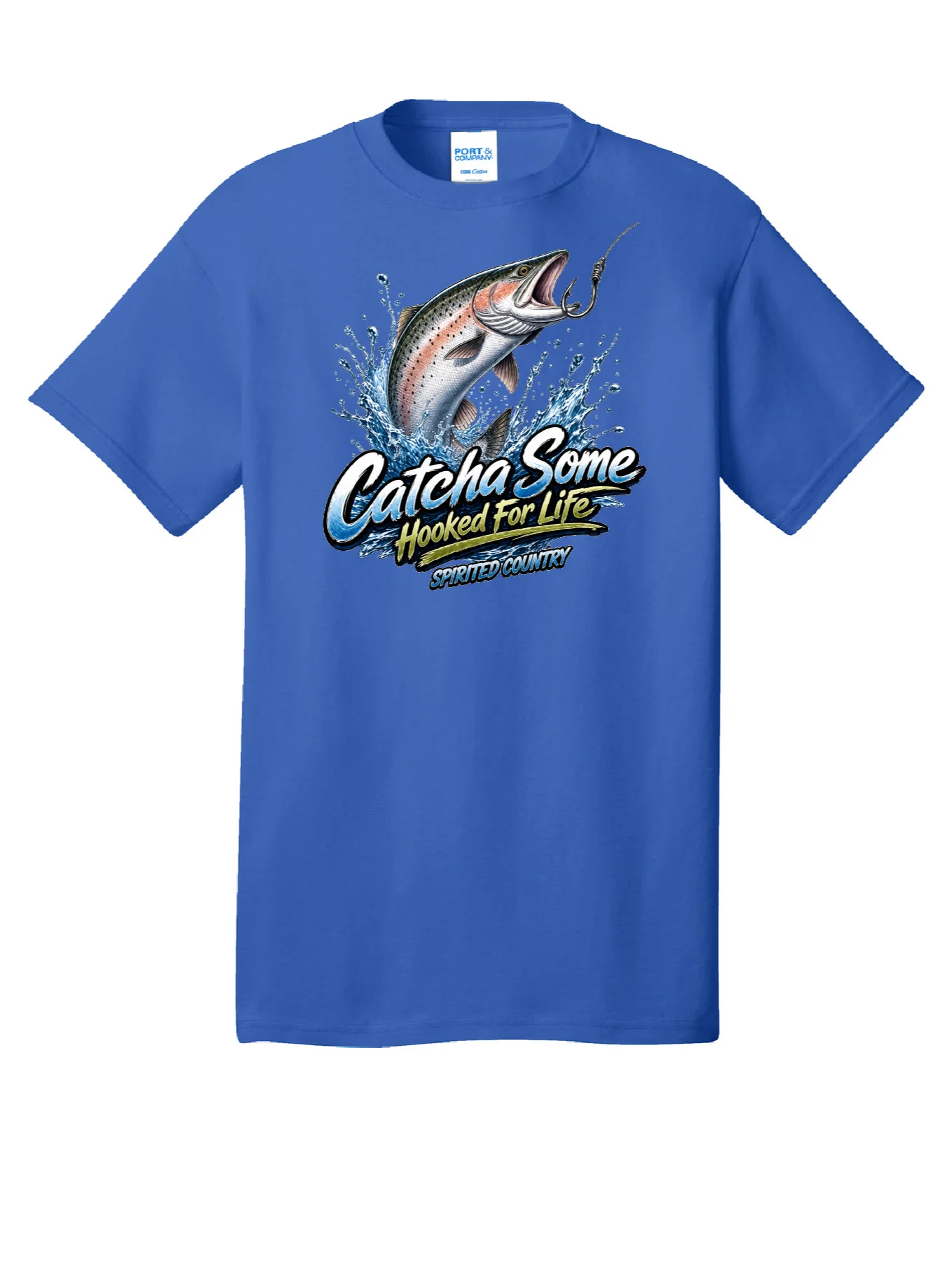 CATCHA SOME SALMON PORT AND CO T-SHIRT product image (1)