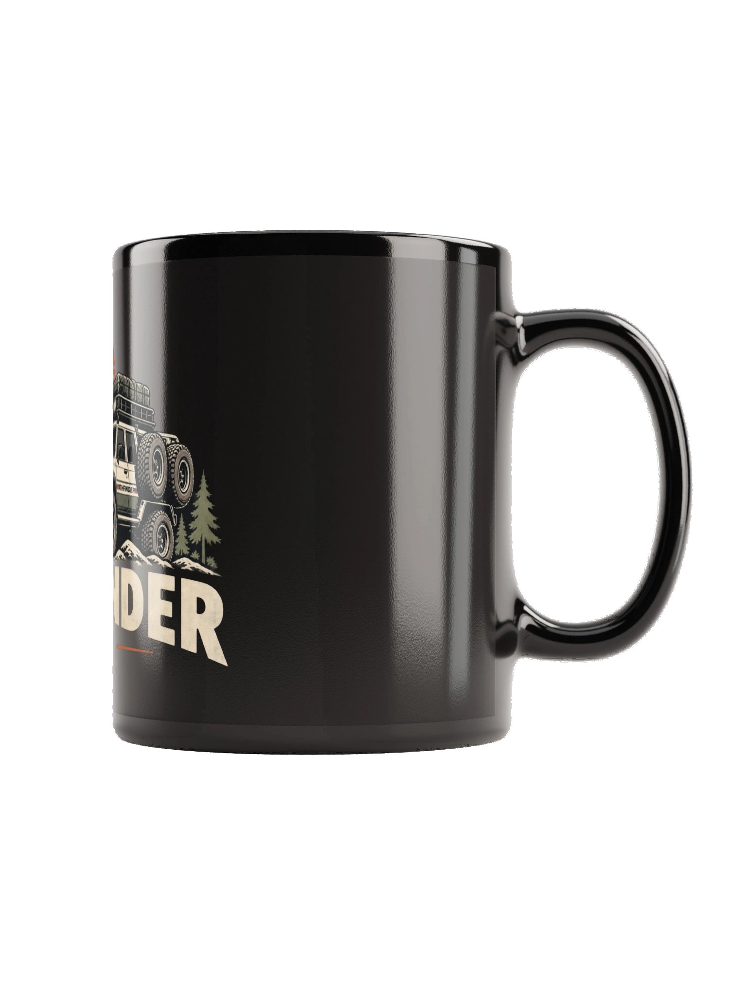 ATHFINDER Black Glossy Mug product image (3)