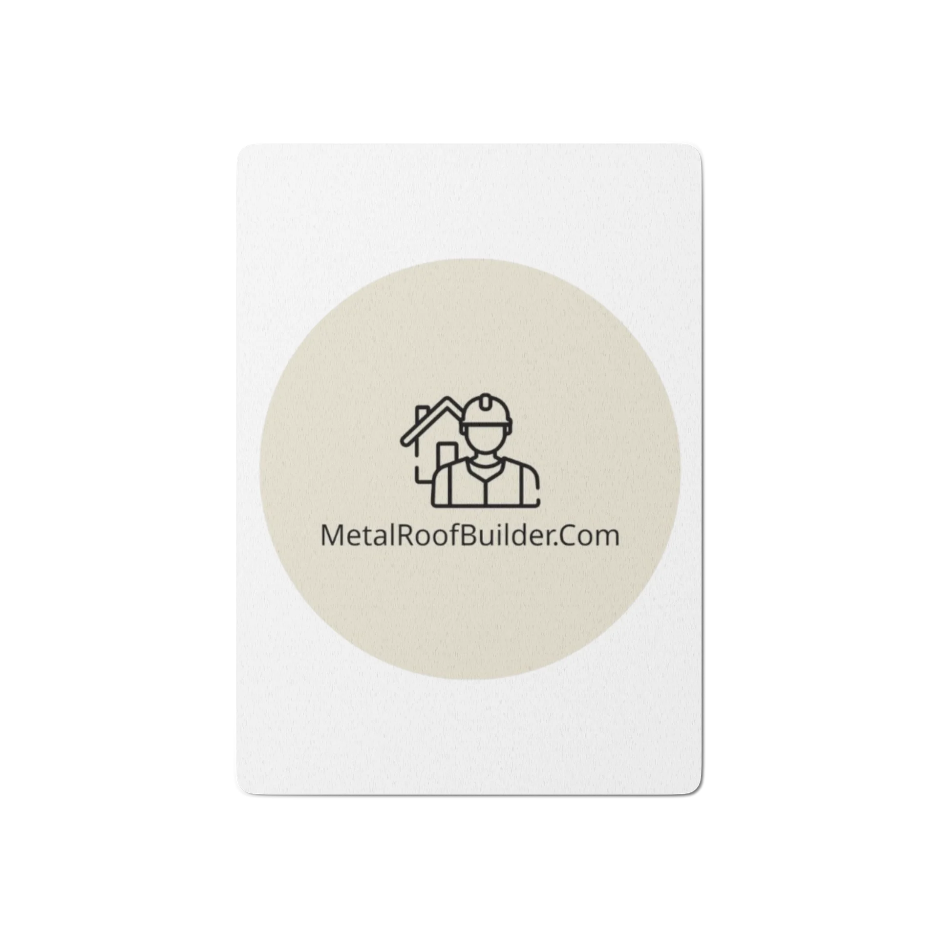 MetalRoofBuilder Logo Poker Cards product image (1)