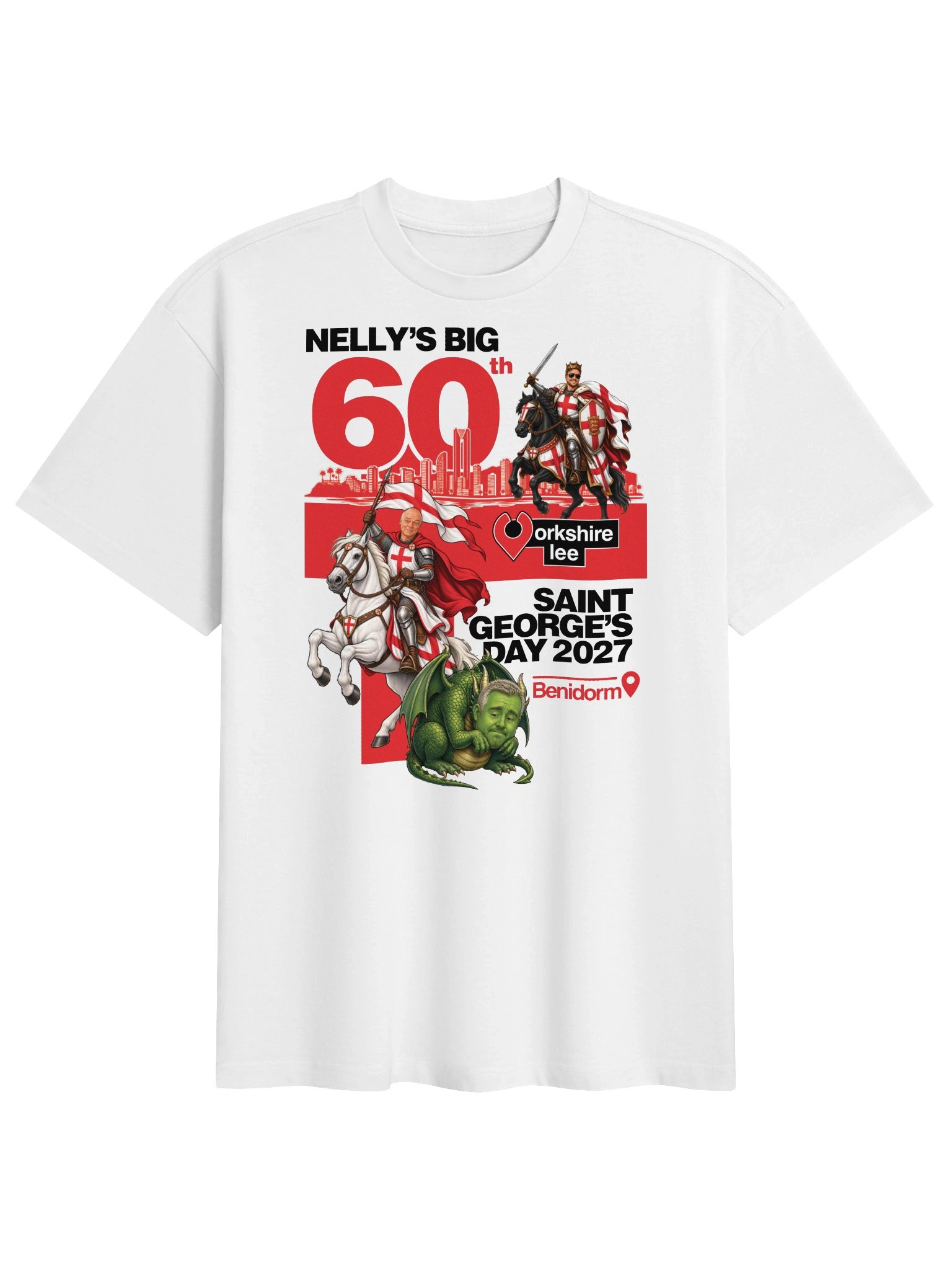 Nelly's 60th Saint George's Day oversized heavyweight t-shirt (DTFx print) product image (1)
