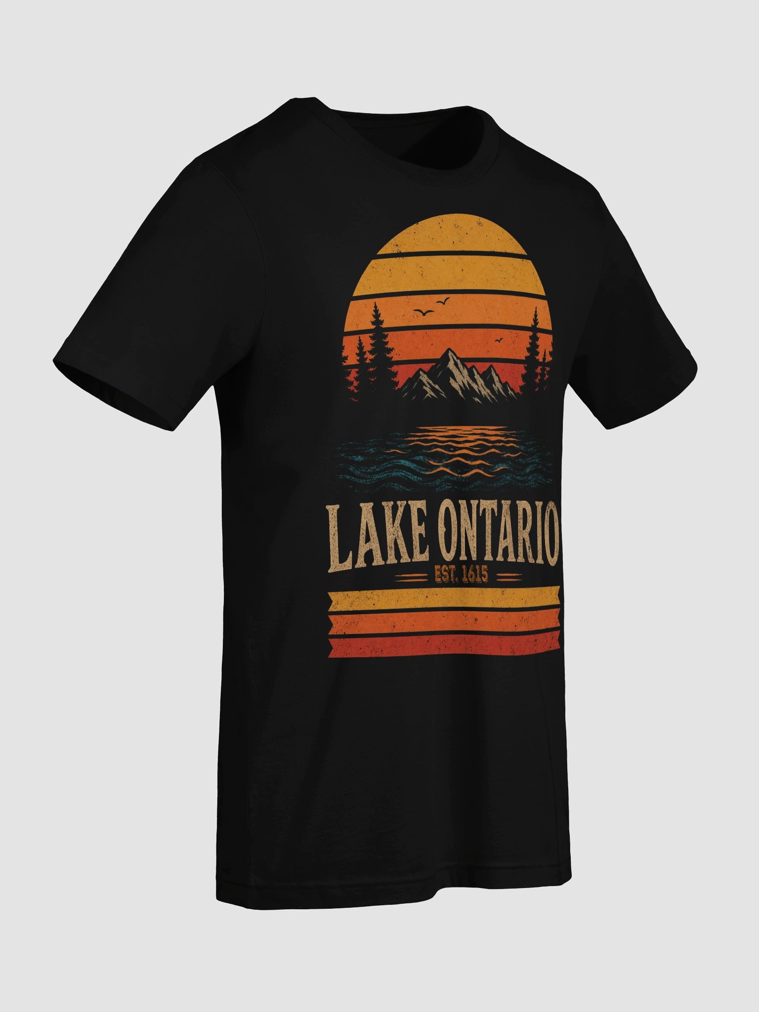 Lake Ontario Map Canada Vintage Lake Ontario Est 1615 Men Women product image (67)