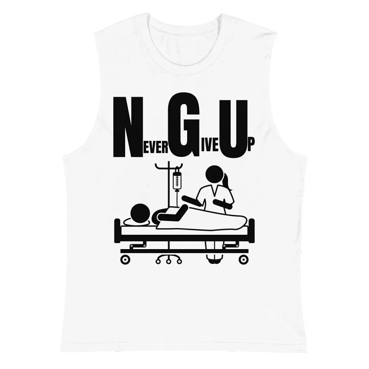 Never give up Supersoft Muscle Tank product image (2)