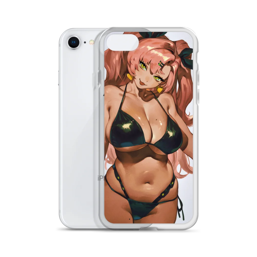 Pink Hair Girl Bikini iPhone Case product image (2)