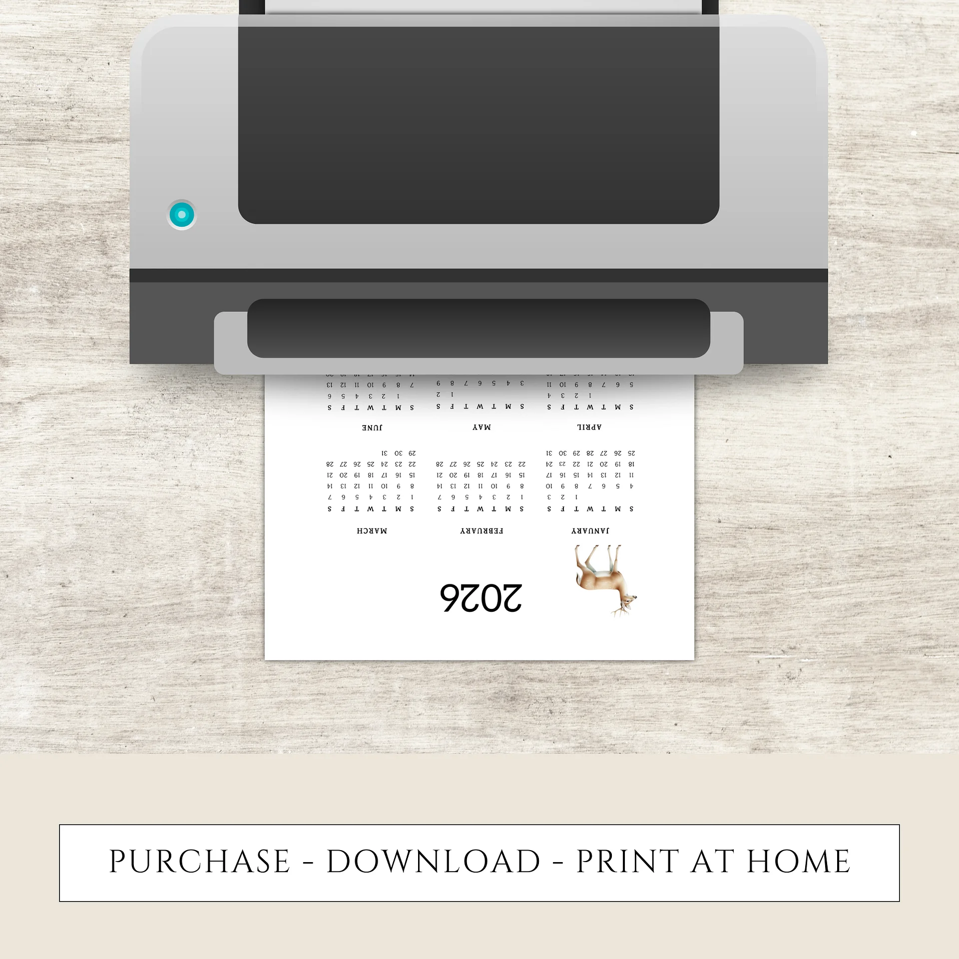 Six-year Printable Calendar Pages: Woodland Creatures product image (9)