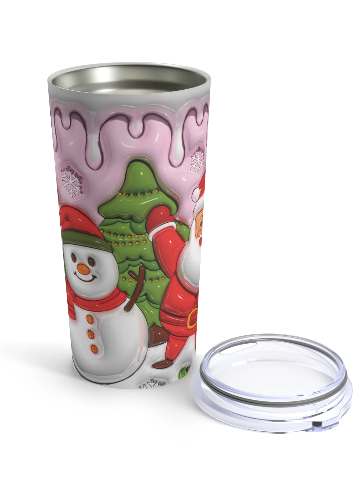 Delightful Santa Stainless Steel Tumbler product image (6)