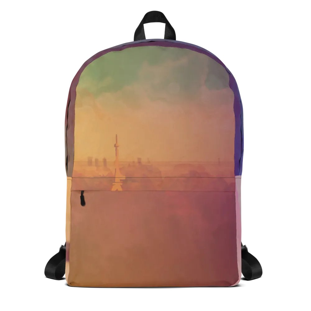 Paris Watercolor Art Backpack product image (1)