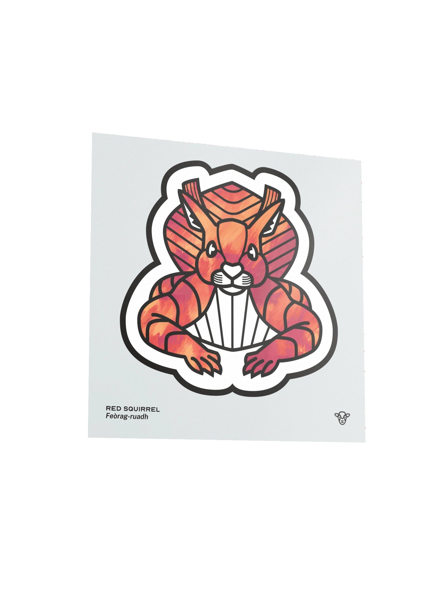 Red Squirrel Matte Square Print product image (3)