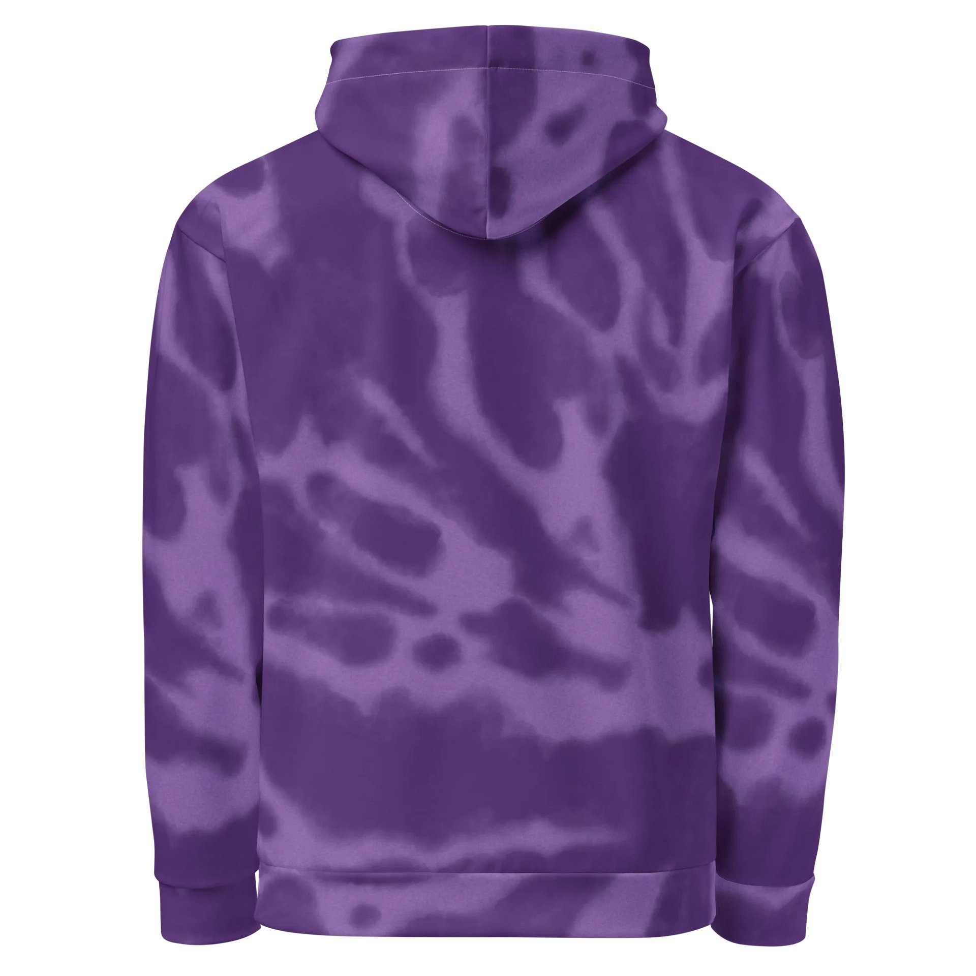 Mermaid Love | White on Purple | Comfy All-Over Print Unisex Hooded Sweatshirt | Ocean-Inspired | Monique Faella Designs™ product image (3)
