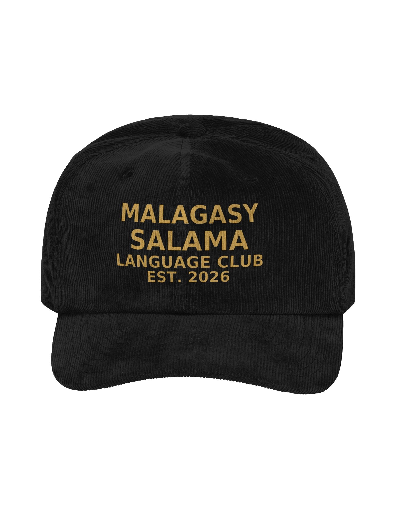 Ubuntu Talks Language Club — SALAMA | Malagasy Corduroy Cap (Printed) product image (1)