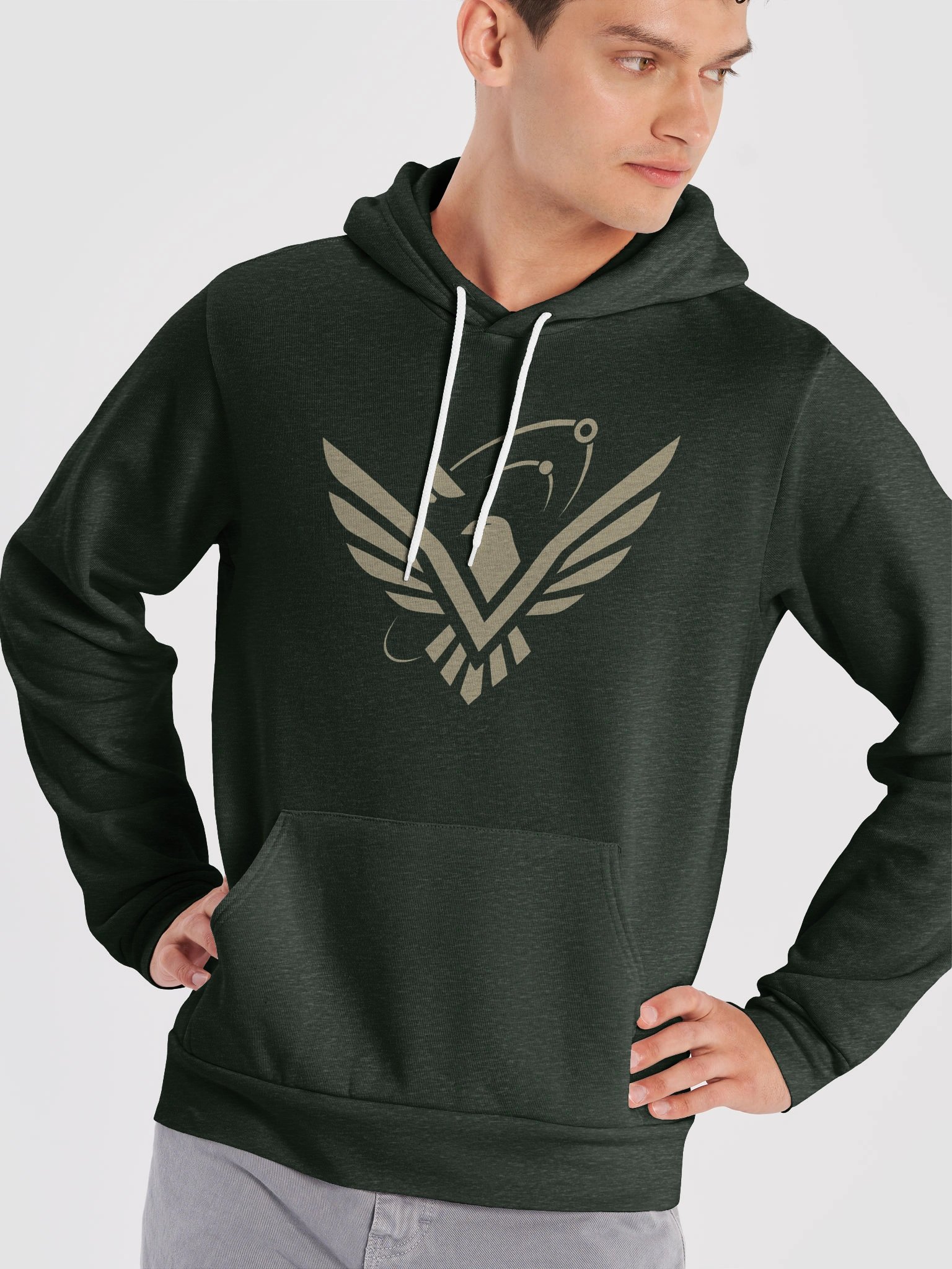 VV SuperSoft Hoodie v2 [Contest Logo] in Heather Forest Green product image (12)