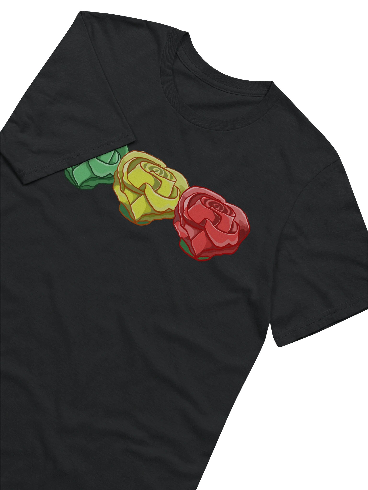 Tricolor Rose Life Light Weight T-Shirt product image (3)