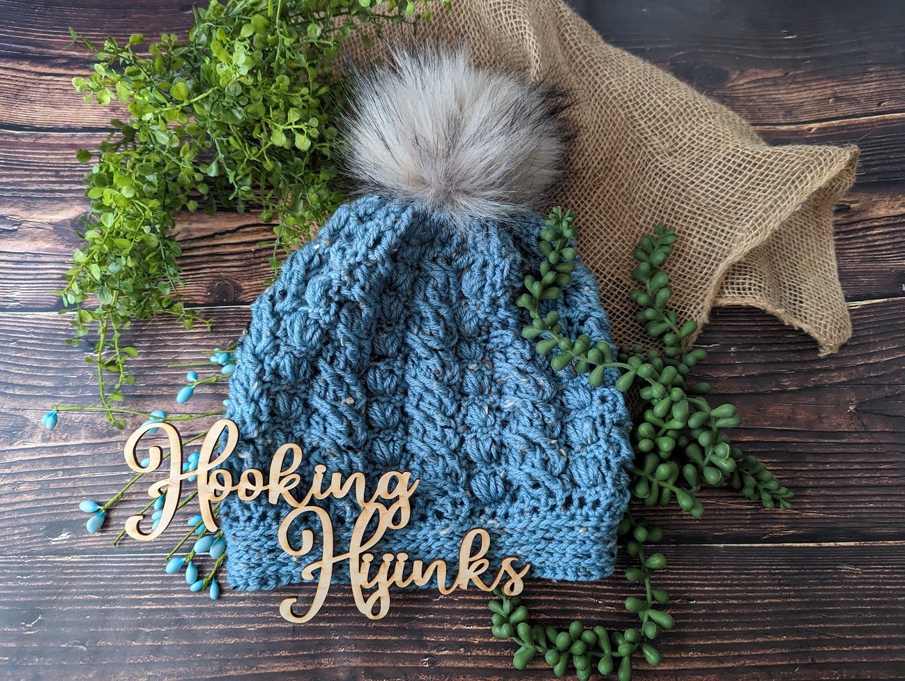 Hearts & Cables Beanie - Huron product image (1)