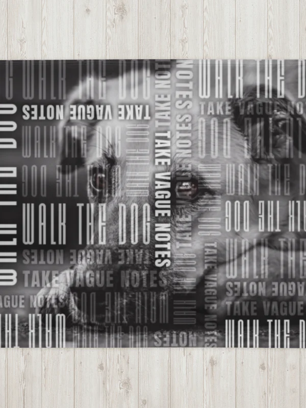 Walk the Dog Pattern Cozy True Crime Blanket product image (11)