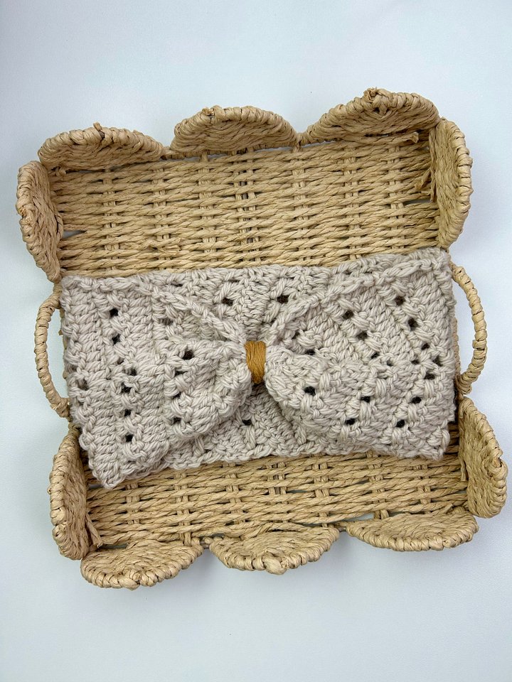 Bow Style Crochet Headband Pattern PDF product image (2)