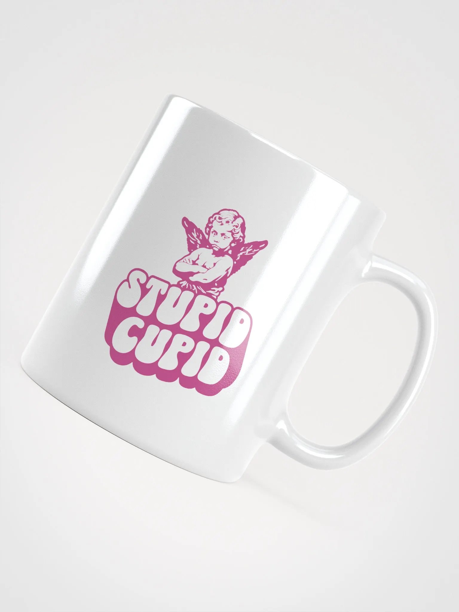 Stupid Cupid White Glossy Mug product image (4)