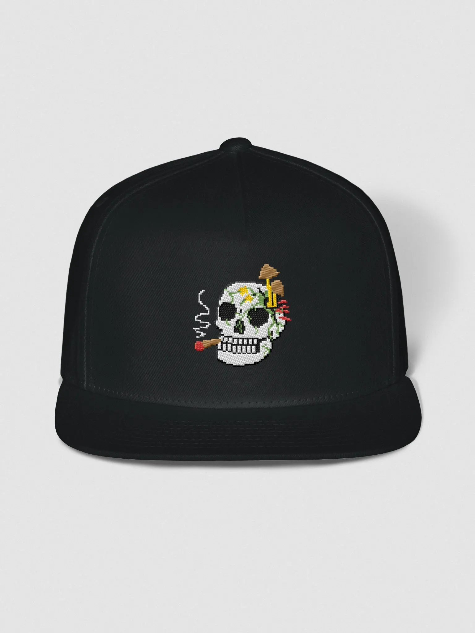 Smoking Skull Snapback product image (1)