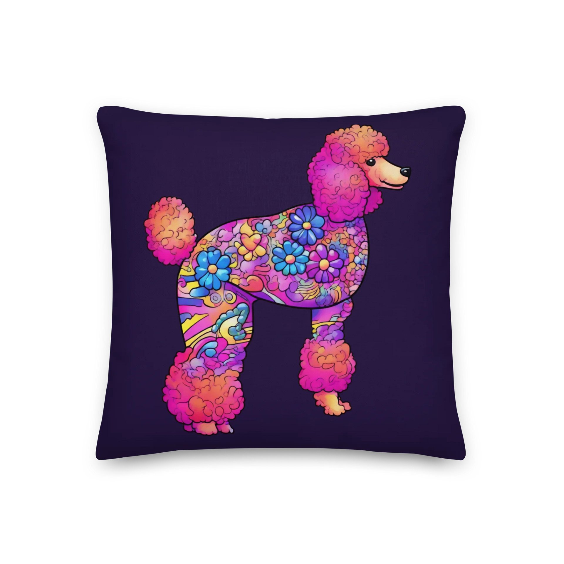 Flower Power Poodle #1 - Pillow product image (1)
