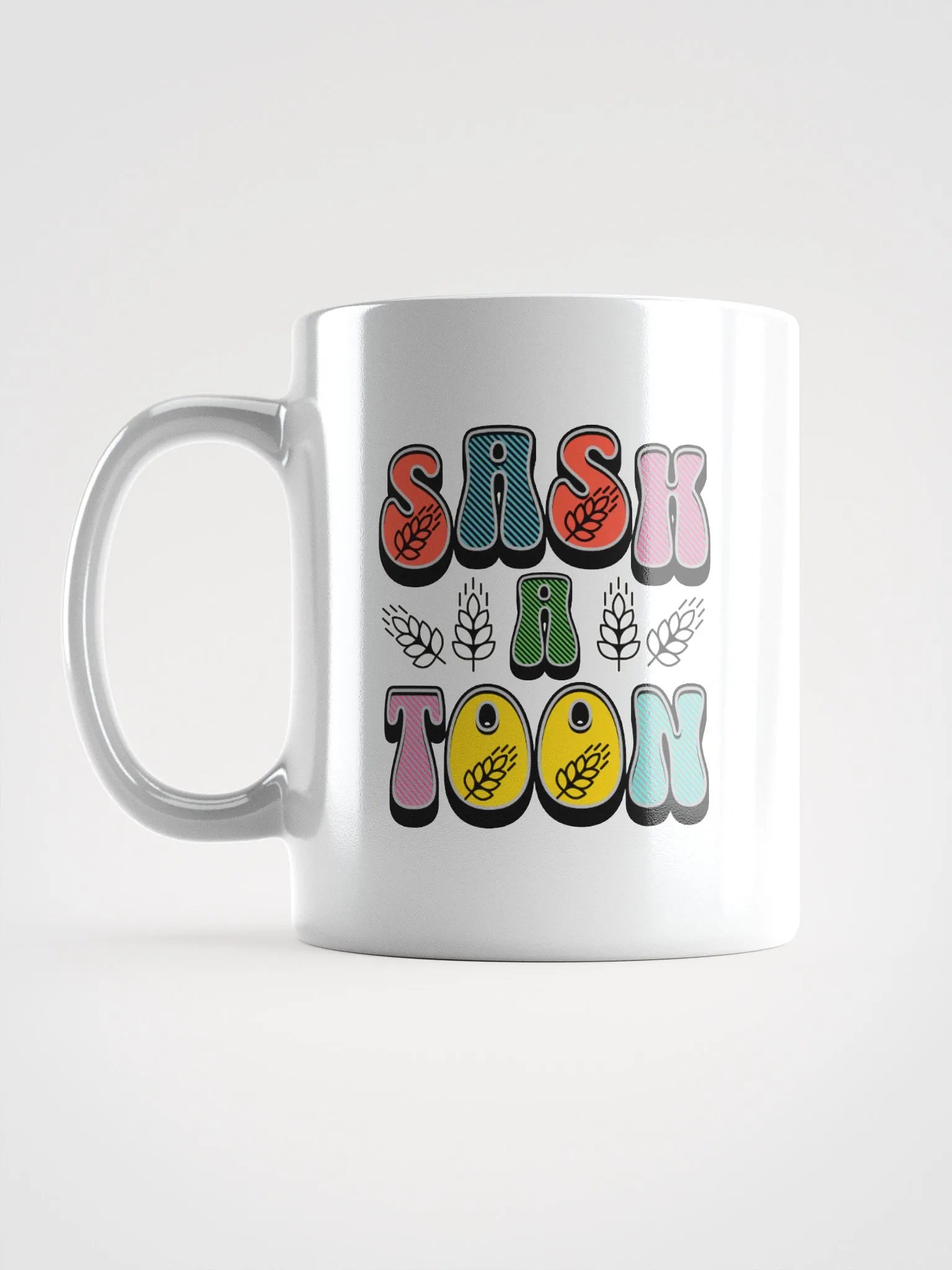 Saskatoon Block Letter Wheat Elegance Mug product image (1)