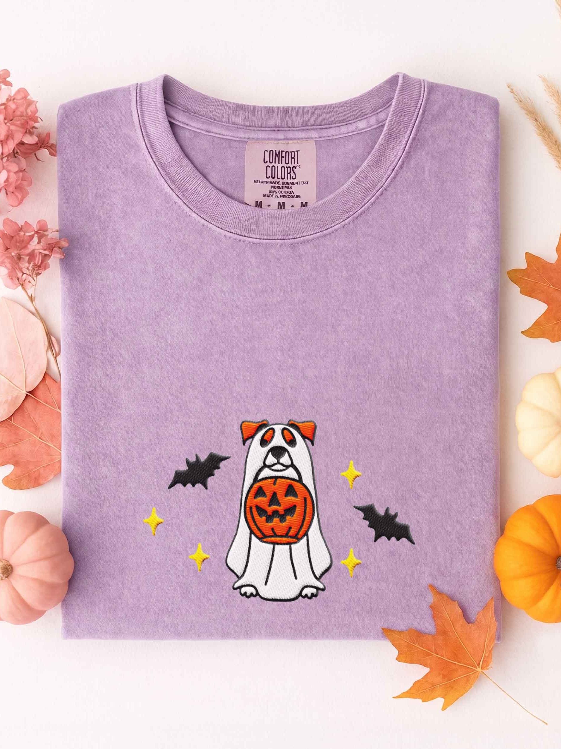 Halloween Parson Russell Terrier (Red & White) Embroidered T-Shirt product image (1)