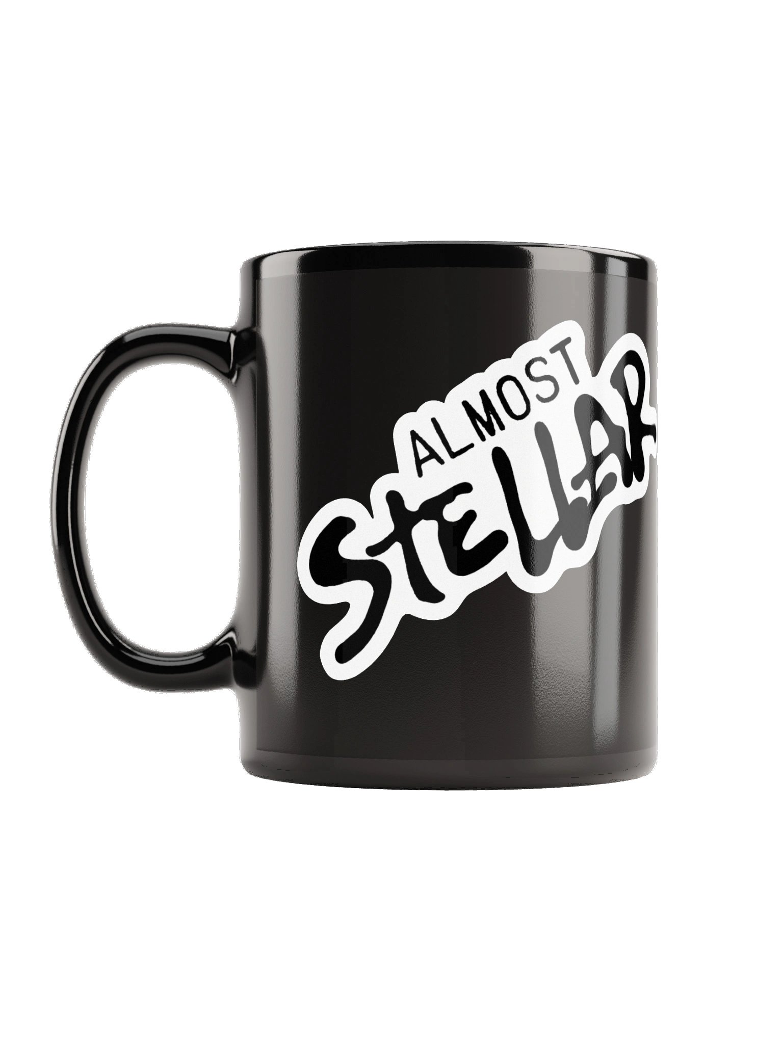 Almost Stellar Black Glossy Mug product image (1)
