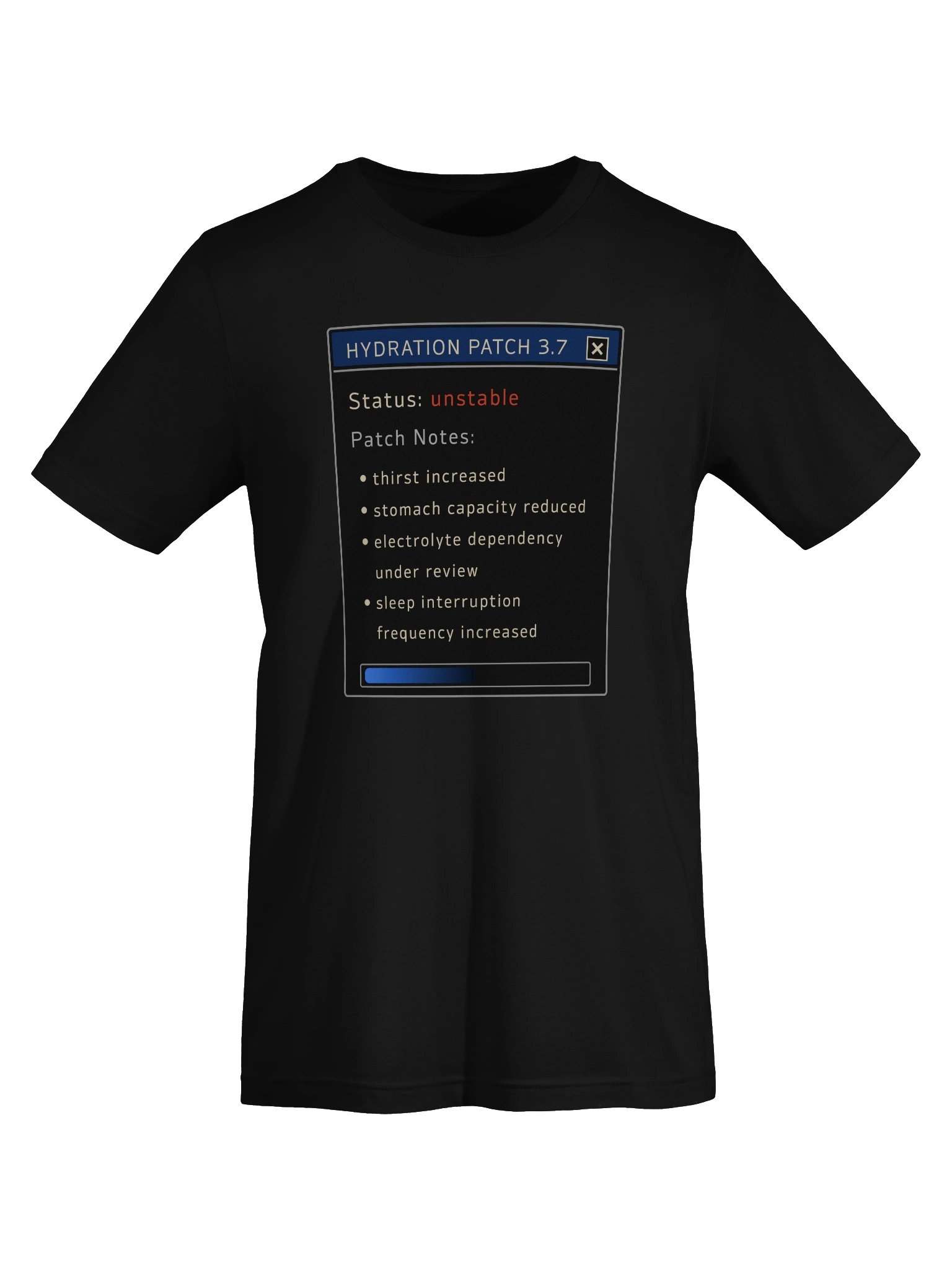 Hydration Patch 3.7 Shirt | POTS Dysautonomia & Chronic Illness Humor Tee product image (5)
