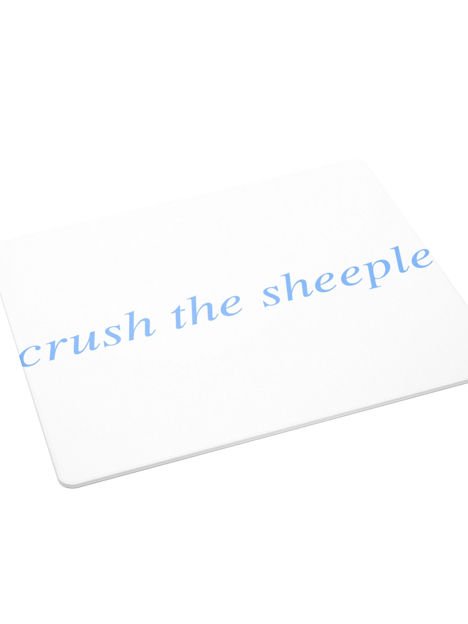 No ShopCo Gaming Mouse Pad - Light Blue on White product image (4)