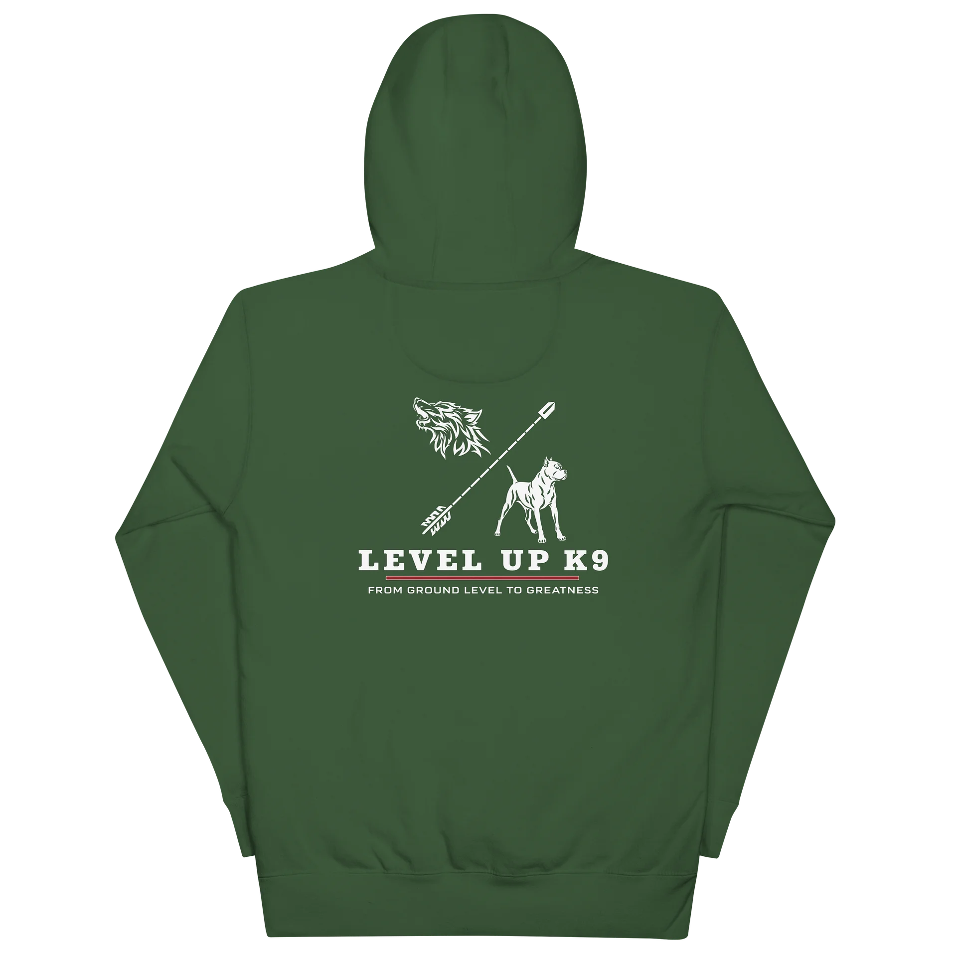 Level-UP K9 Standard Hoodie ( Green ) product image (6)