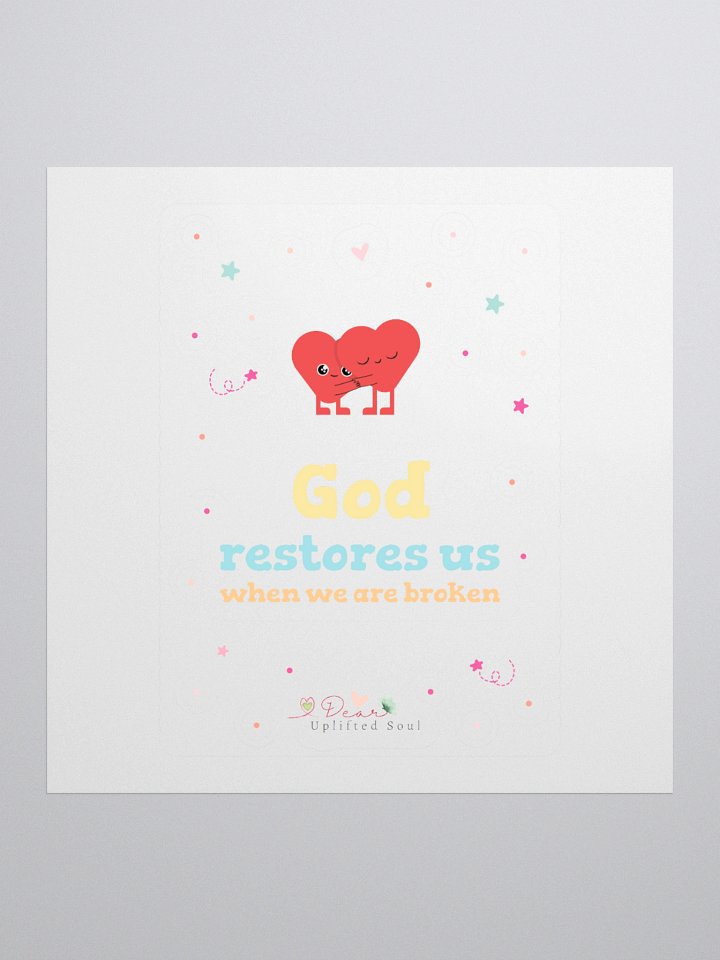 Restored Love Kiss Cut Stickers product image (1)
