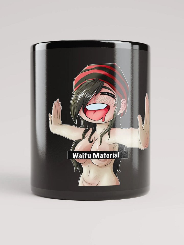 Waifu Material Mug (black) product image (1)