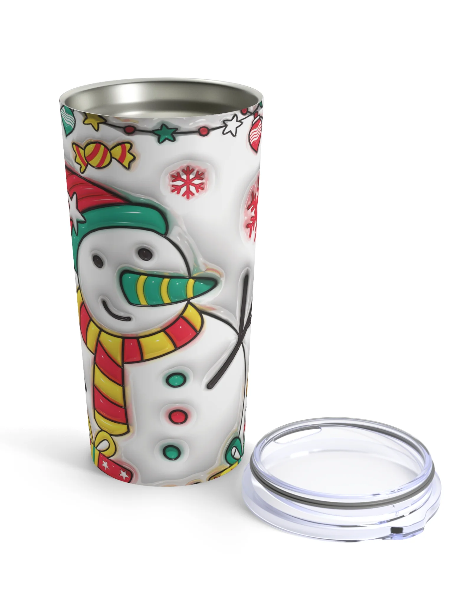 Happy Snowman Stainless Steel Tumbler product image (6)