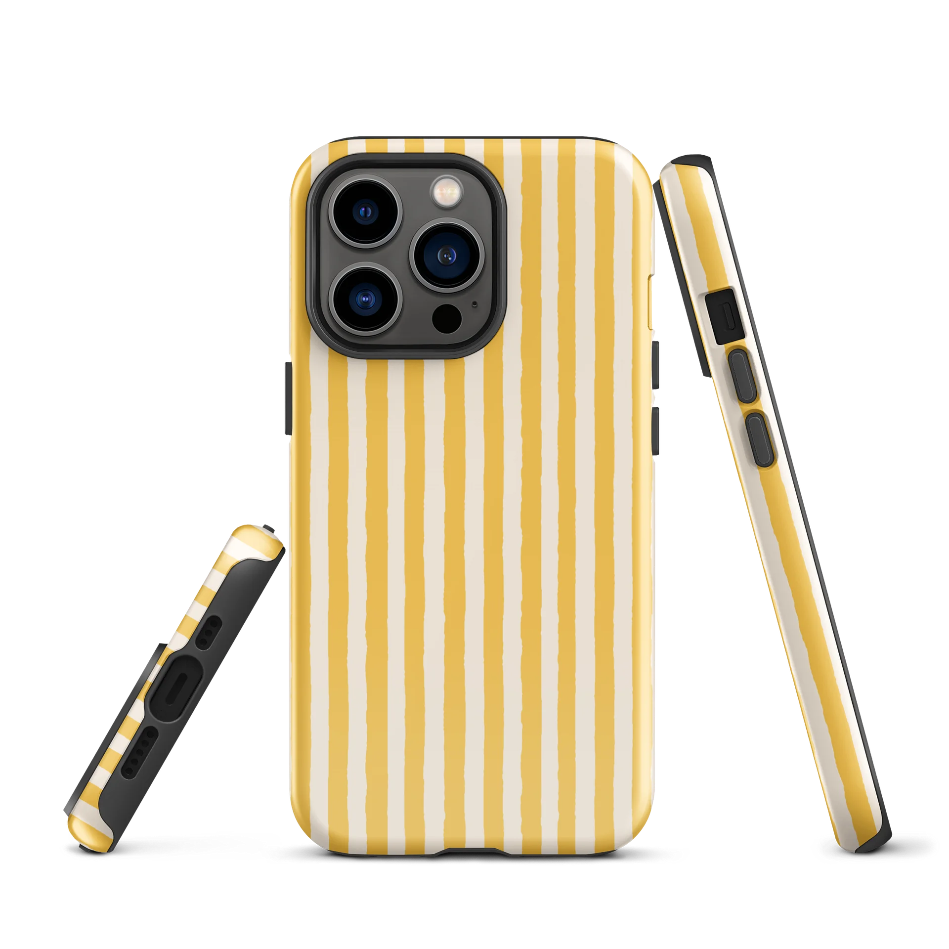 Lemon Raw Stripes iPhone Case product image (2)