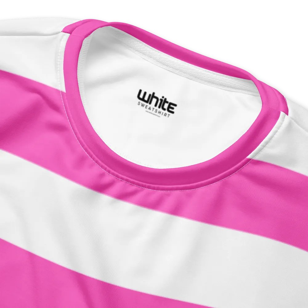 Pink and White Striped Sweatshirt product image (3)