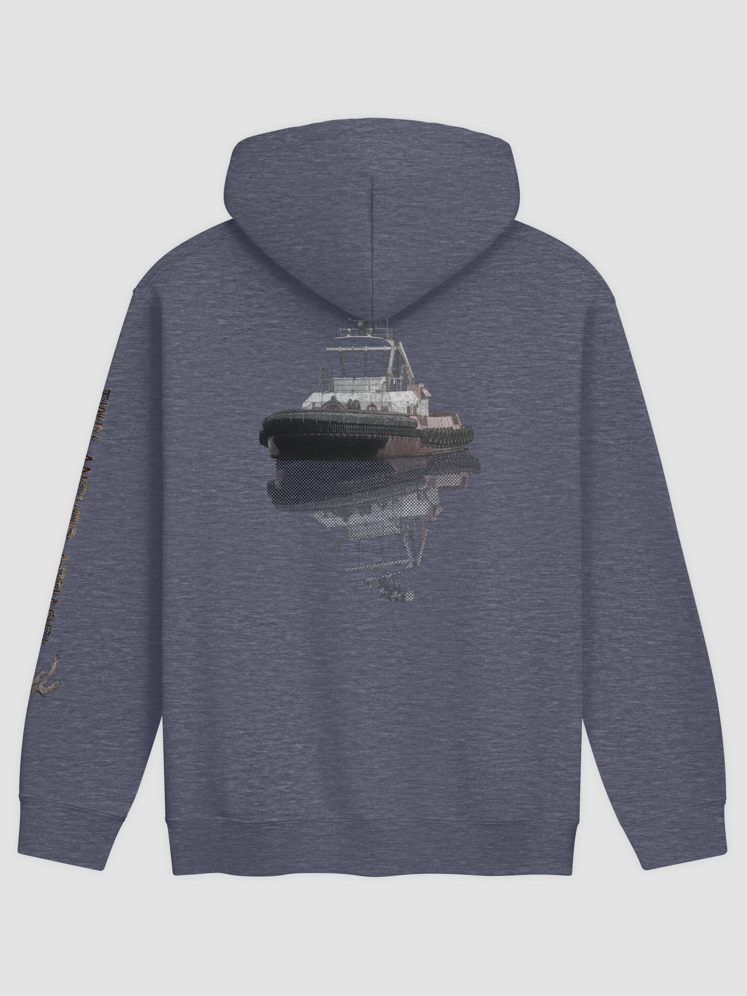 Tug Athena Side & Reflection – Maritime Heritage | Twin Anchor Apparel AB Watch Line product image (1)