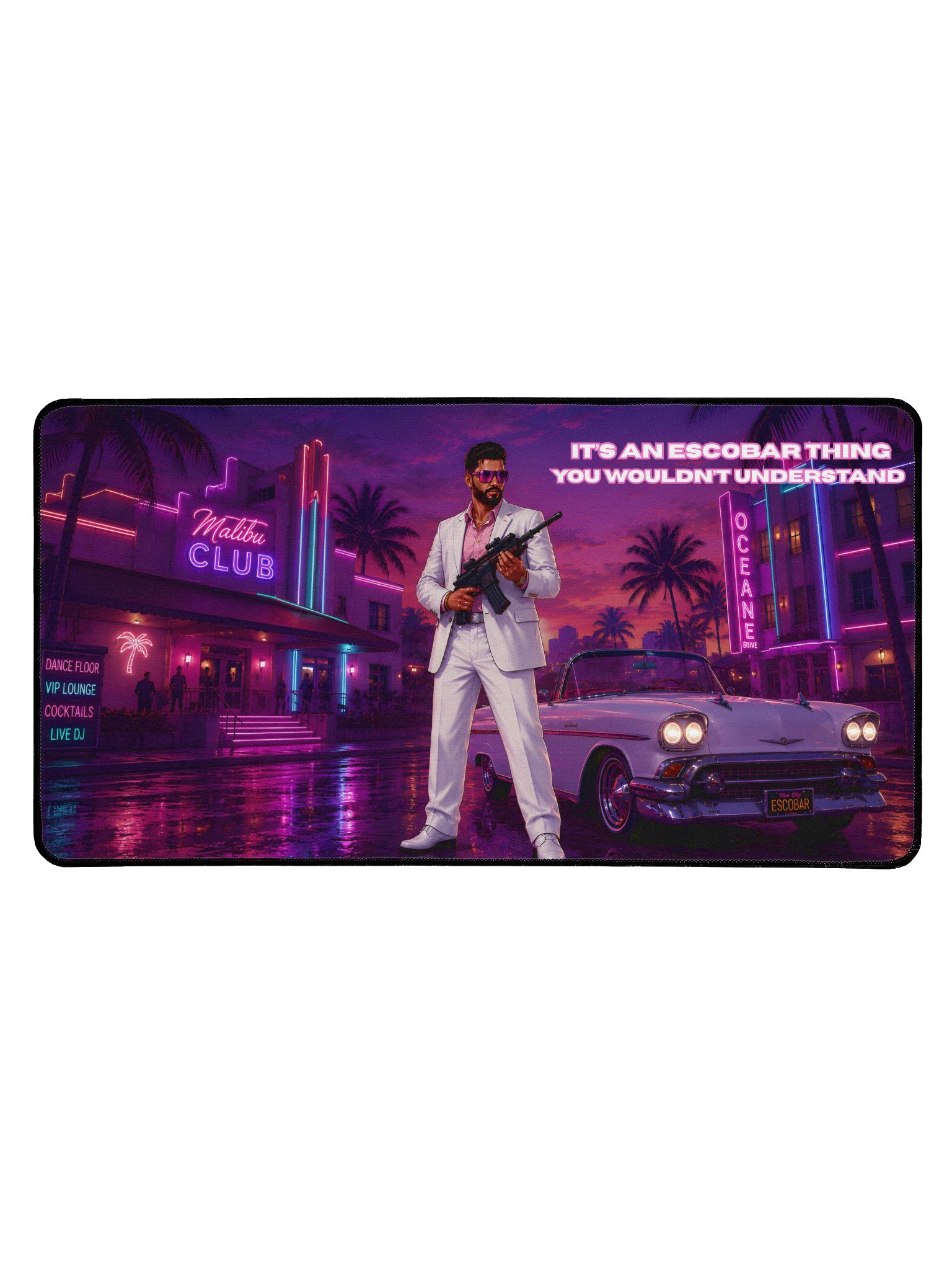 It's an Escobar Thing Desk Mat product image (1)