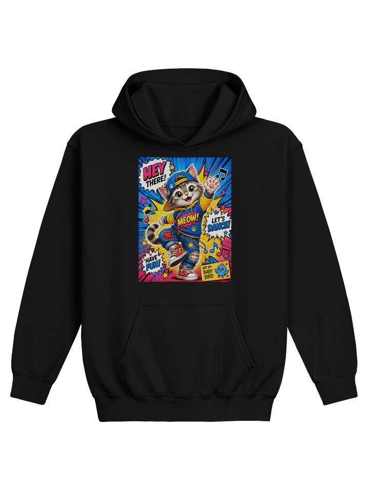 Baby Bird's Dancing Kitty Kids Hoodie product image (7)
