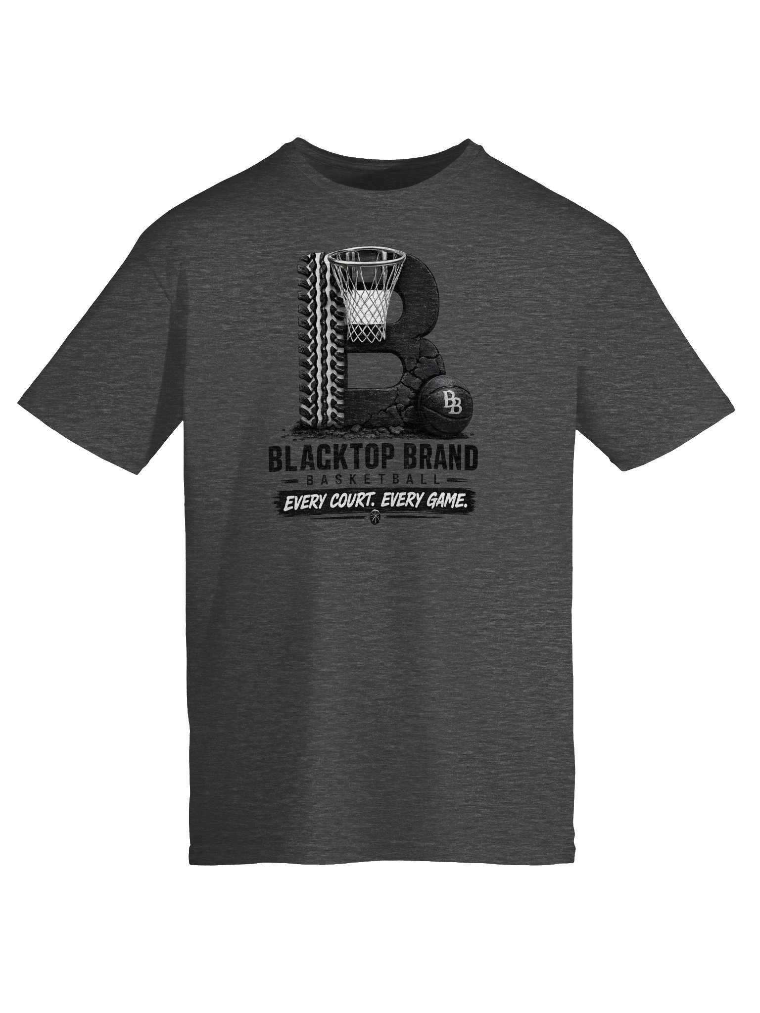 Blacktop Brand Basketball Logo Tee product image (5)