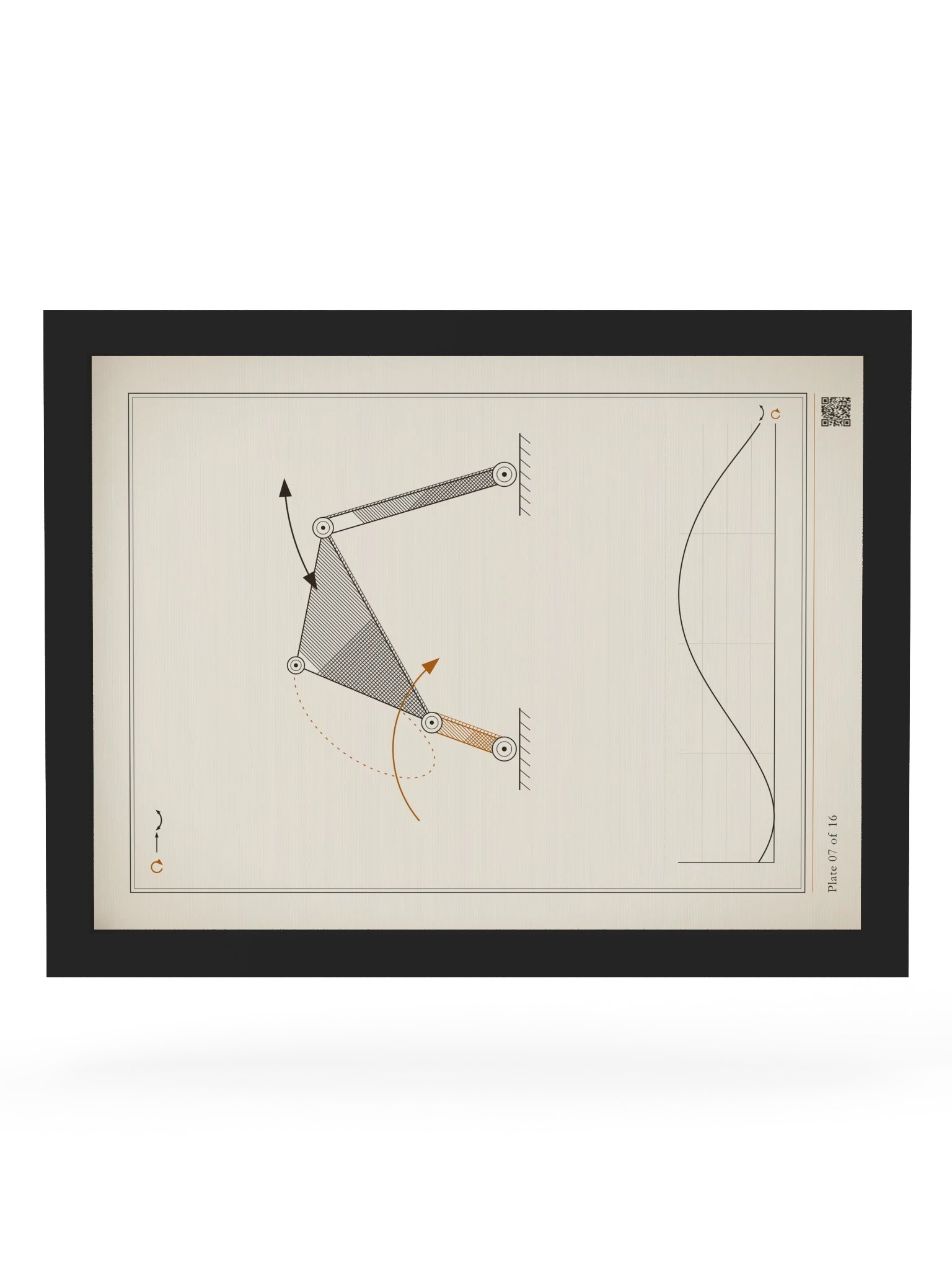 MOTION 07 · Four-bar linkage · framed product image (6)