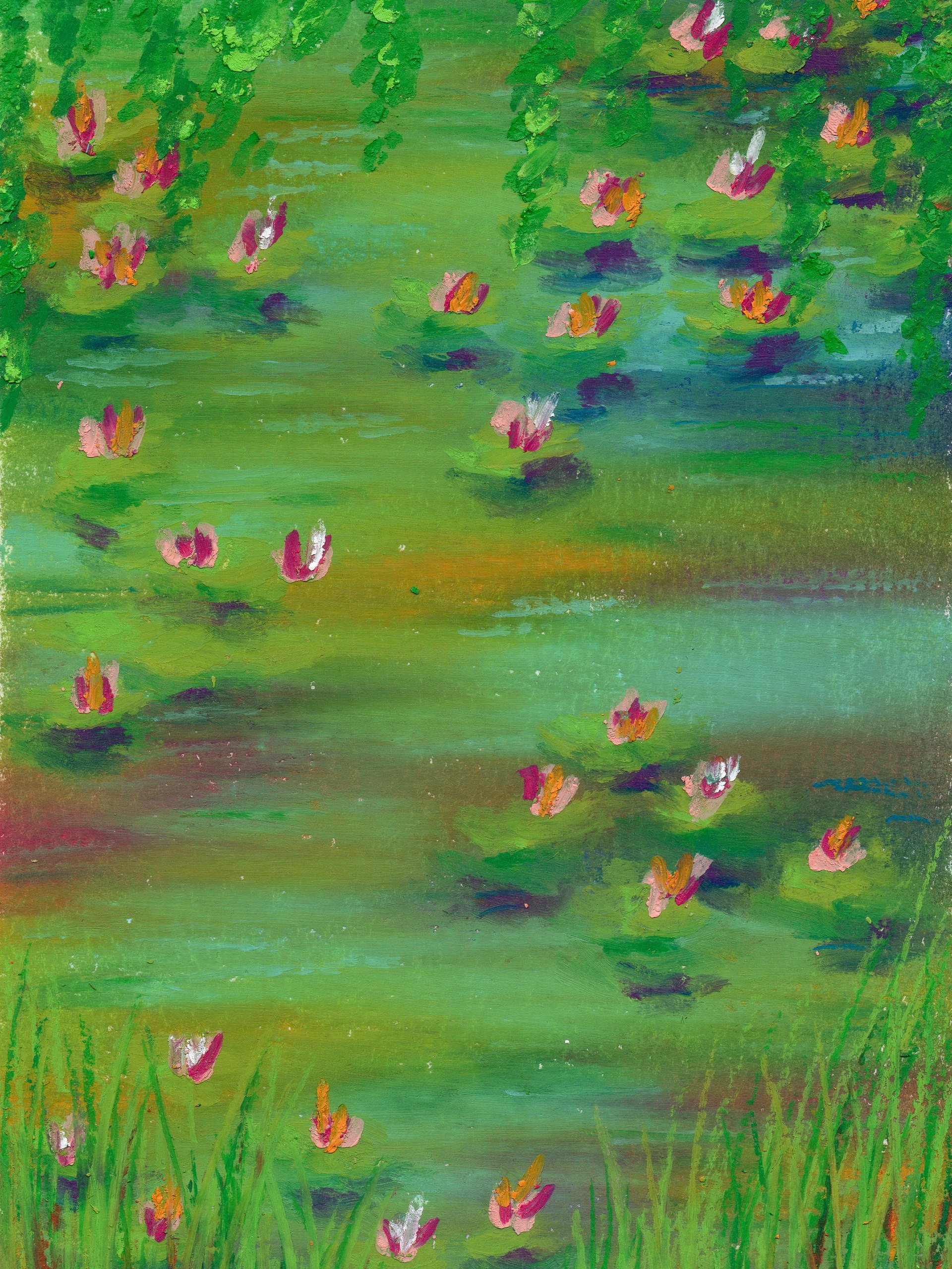 The Pond of Lilies Original Painting product image (1)